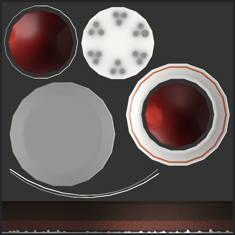 Stylized Cartoony Cake-O-Matic - Kitchen Device and 2 Cakes Low-poly 3D model_19