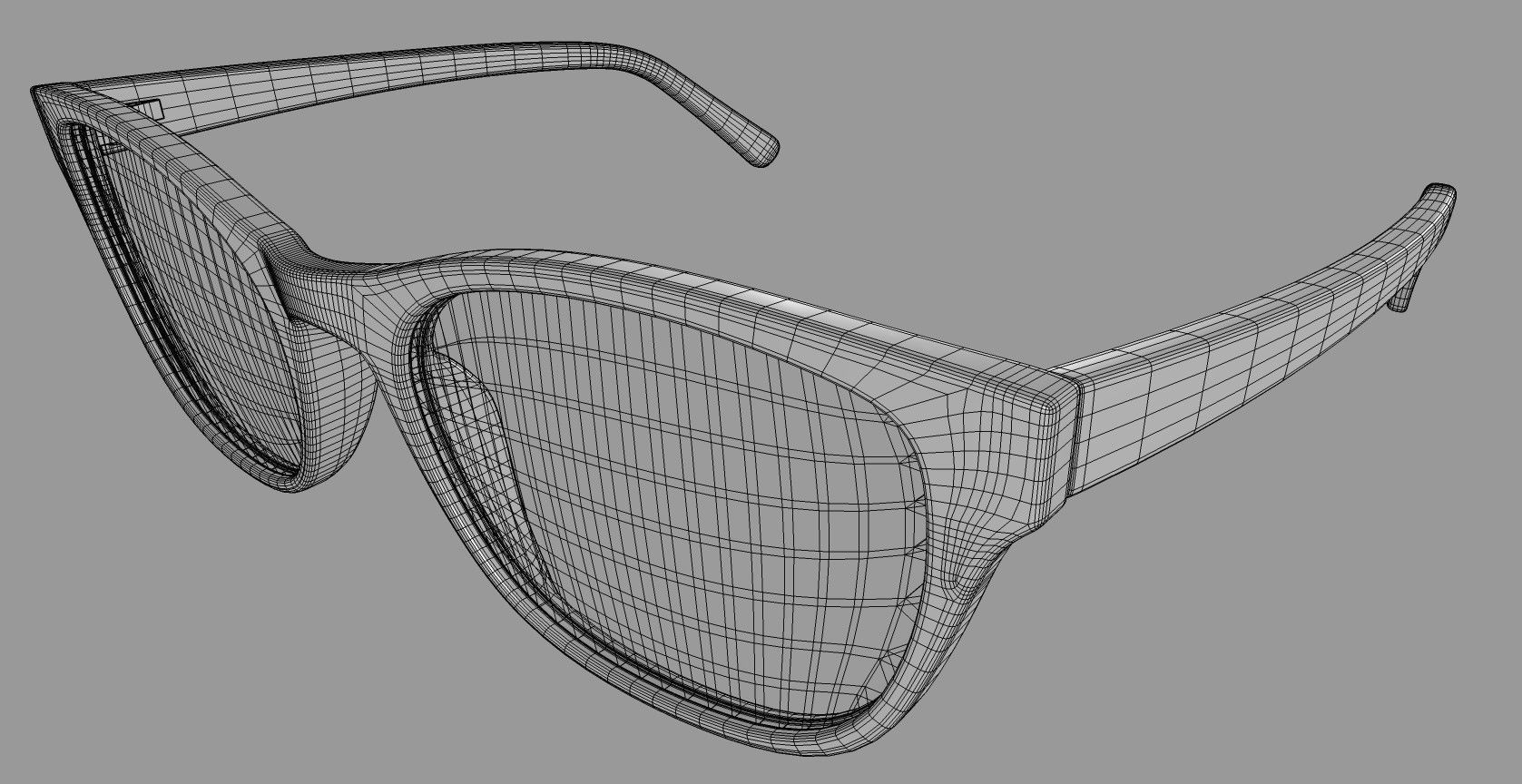 Glasses - Sunglasses Low-poly 3D model_6