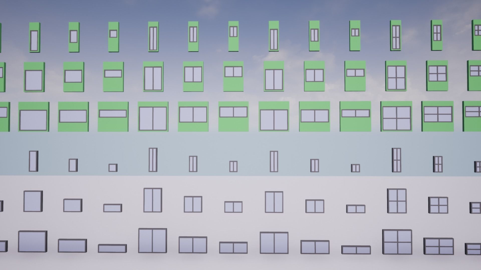 Low Poly City Buildings Low-poly 3D model_6