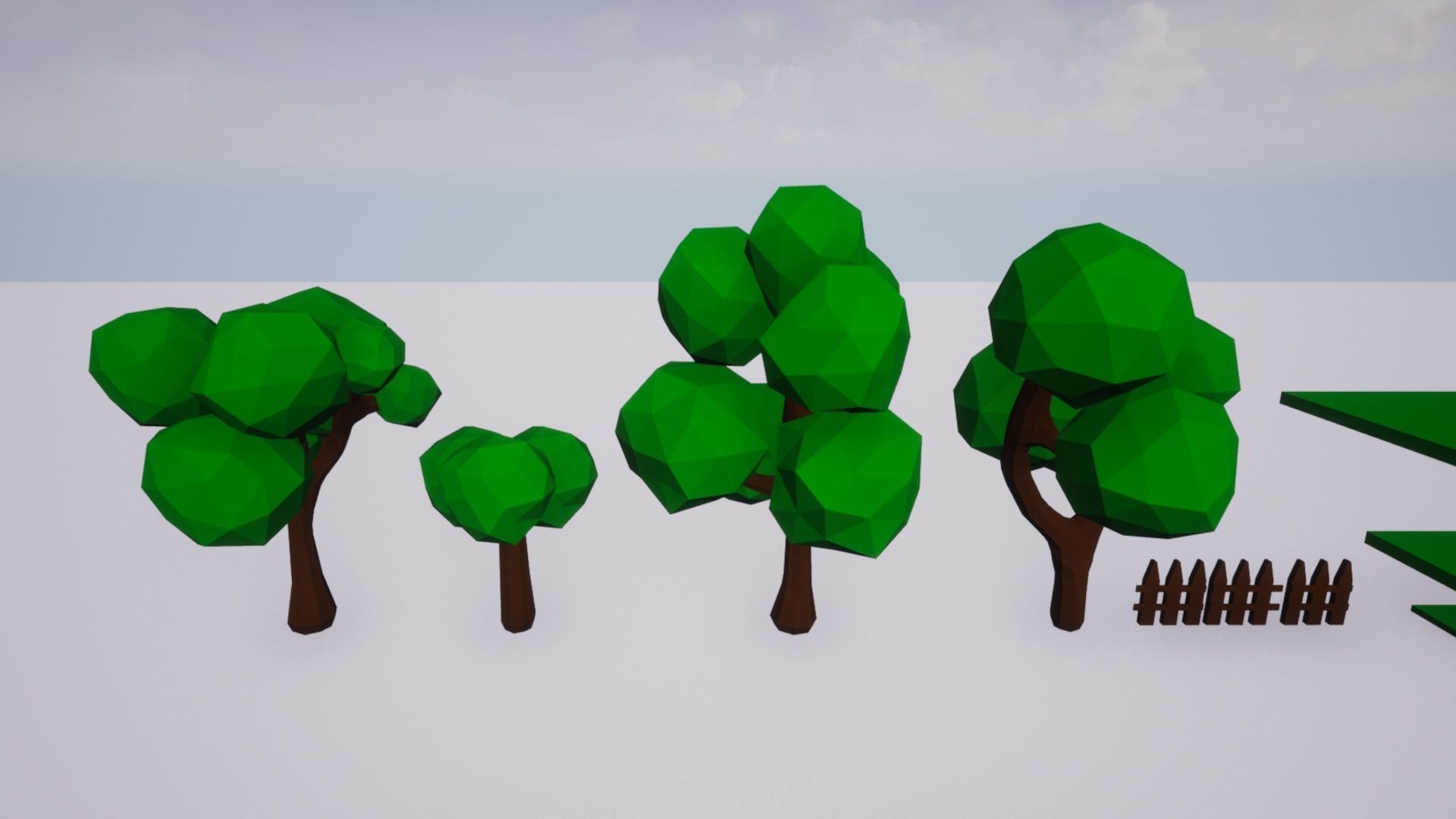 Low Poly City Buildings Low-poly 3D model_2