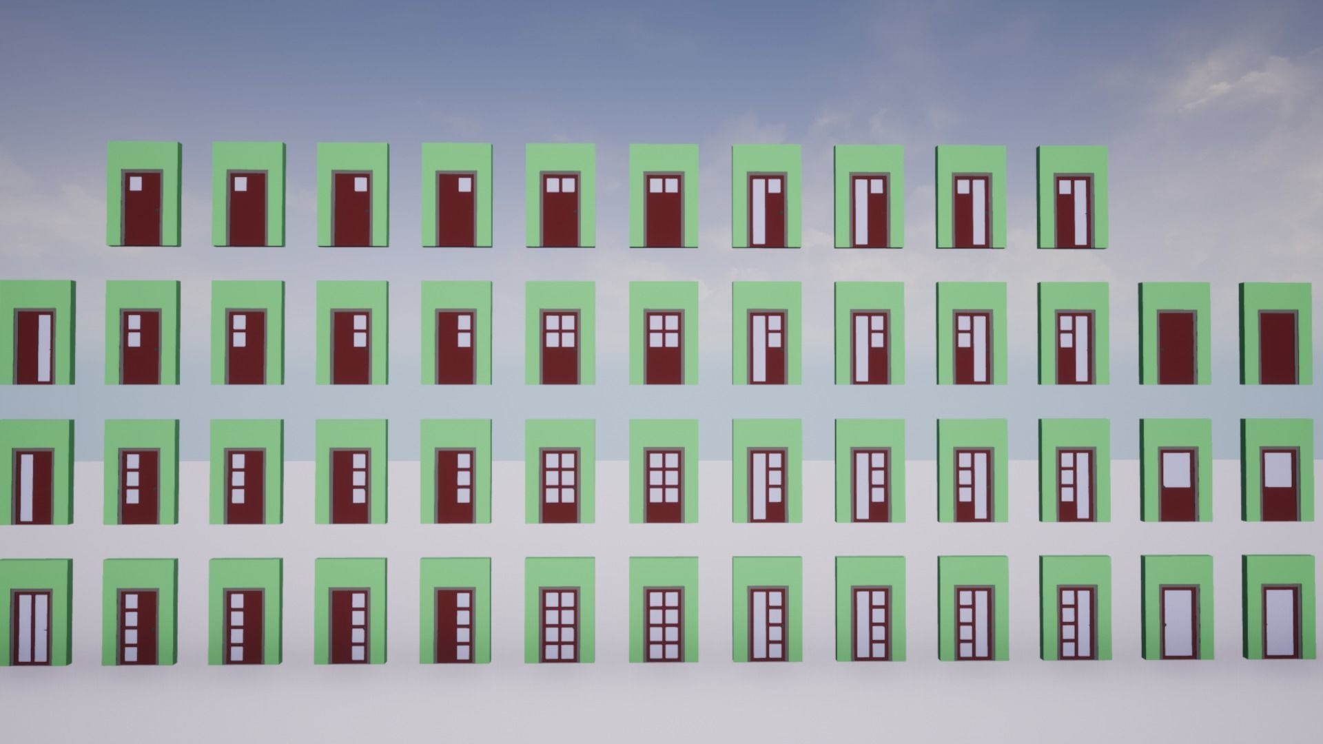 Low Poly City Buildings Low-poly 3D model_7