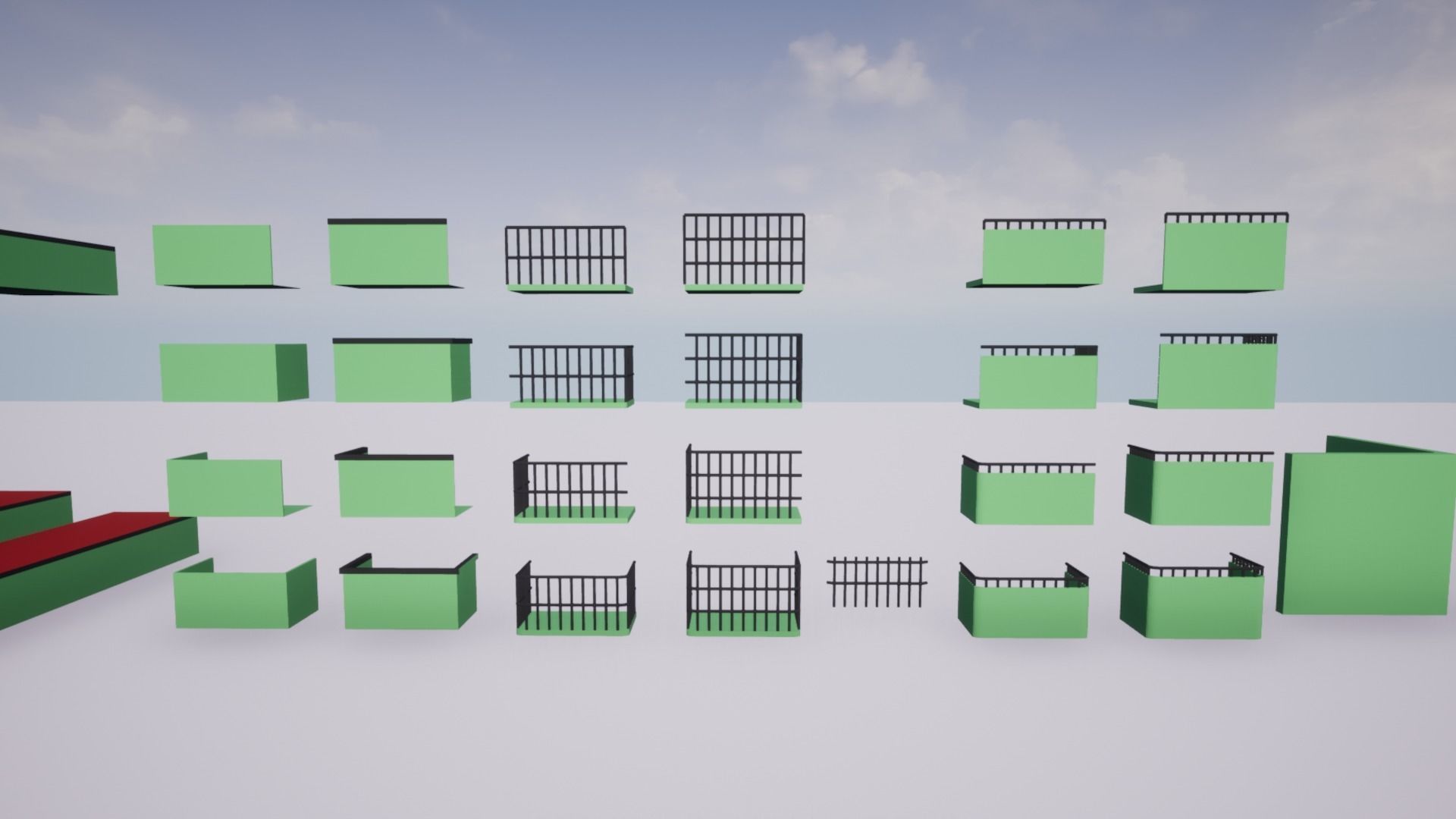 Low Poly City Buildings Low-poly 3D model_1