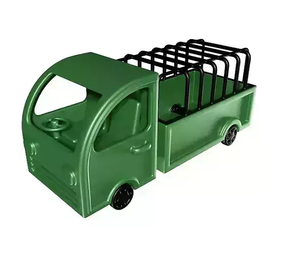 Marvelous Cartoon Truck Low-poly 3D model