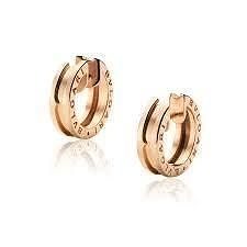 CG105 bvlgari gold hoop earring 3D print model
