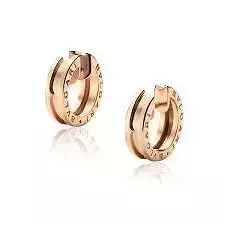 CG105 bvlgari gold hoop earring 3D print model