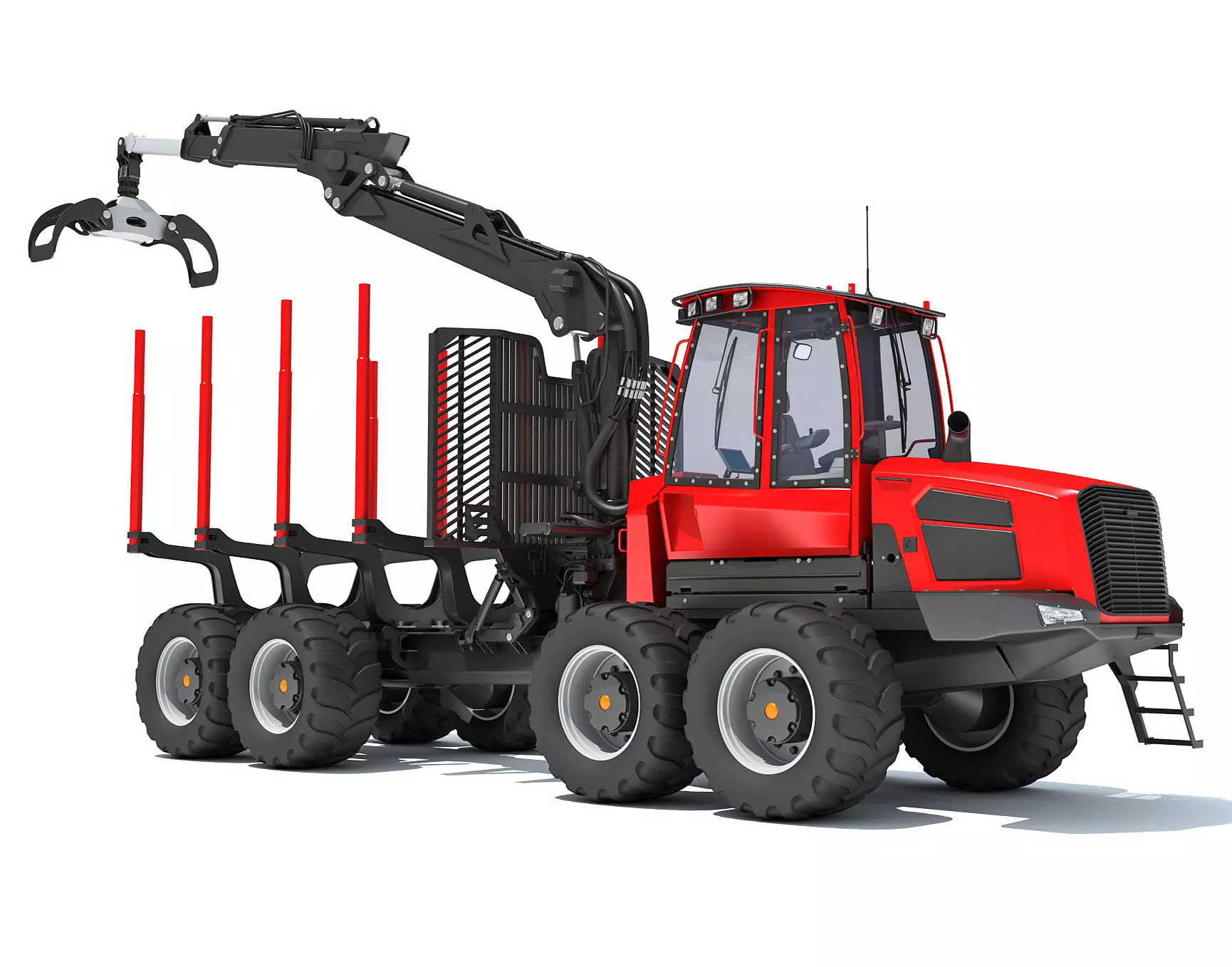 Forestry Forwarder 3D model_0