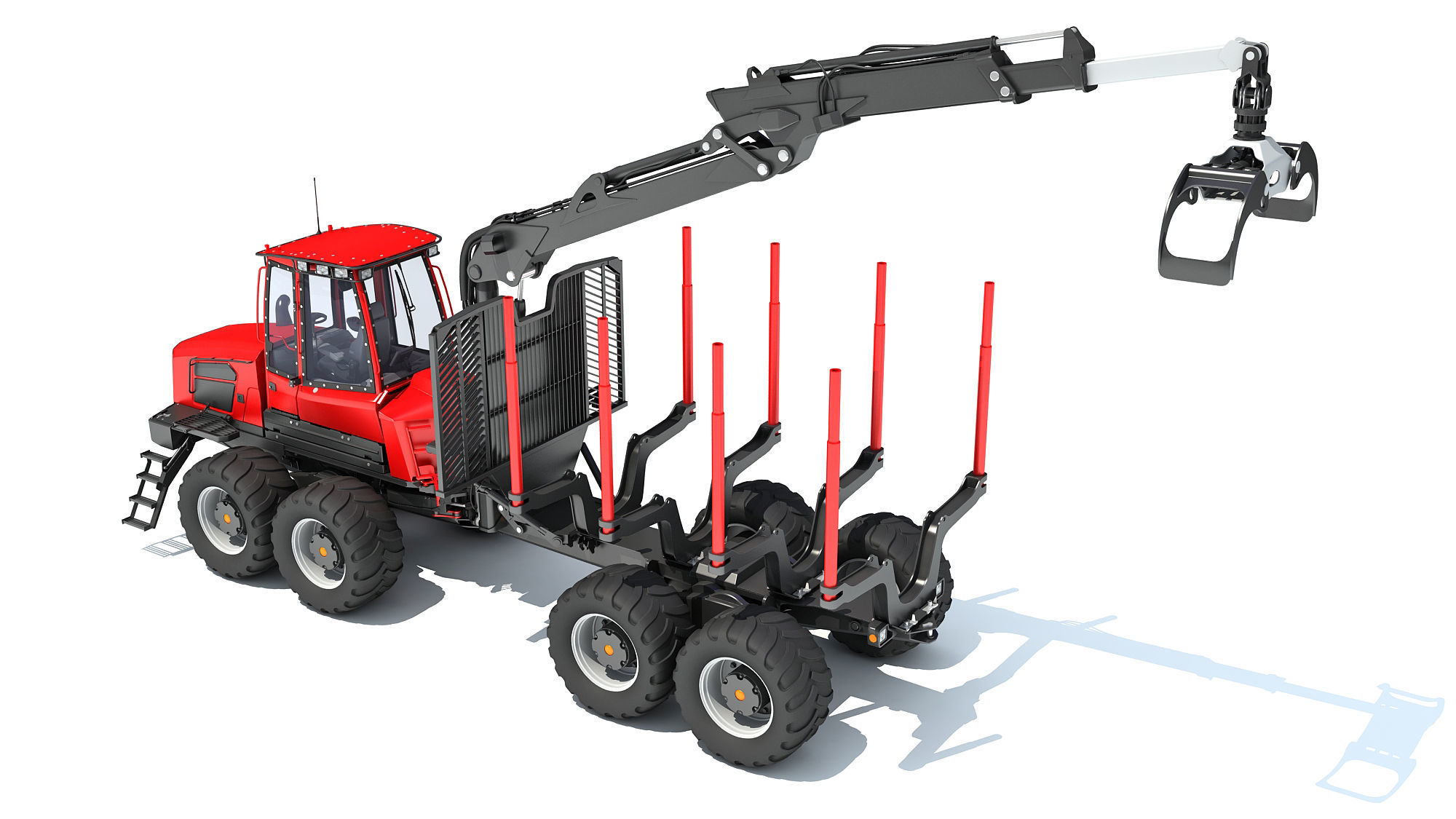 Forestry Forwarder 3D model_3
