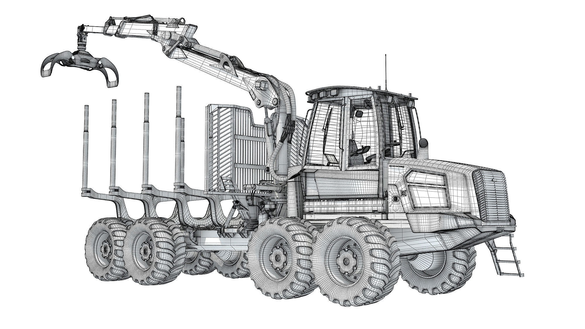 Forestry Forwarder 3D model_18