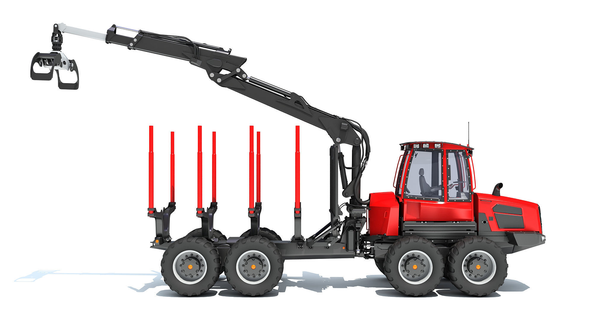 Forestry Forwarder 3D model_7