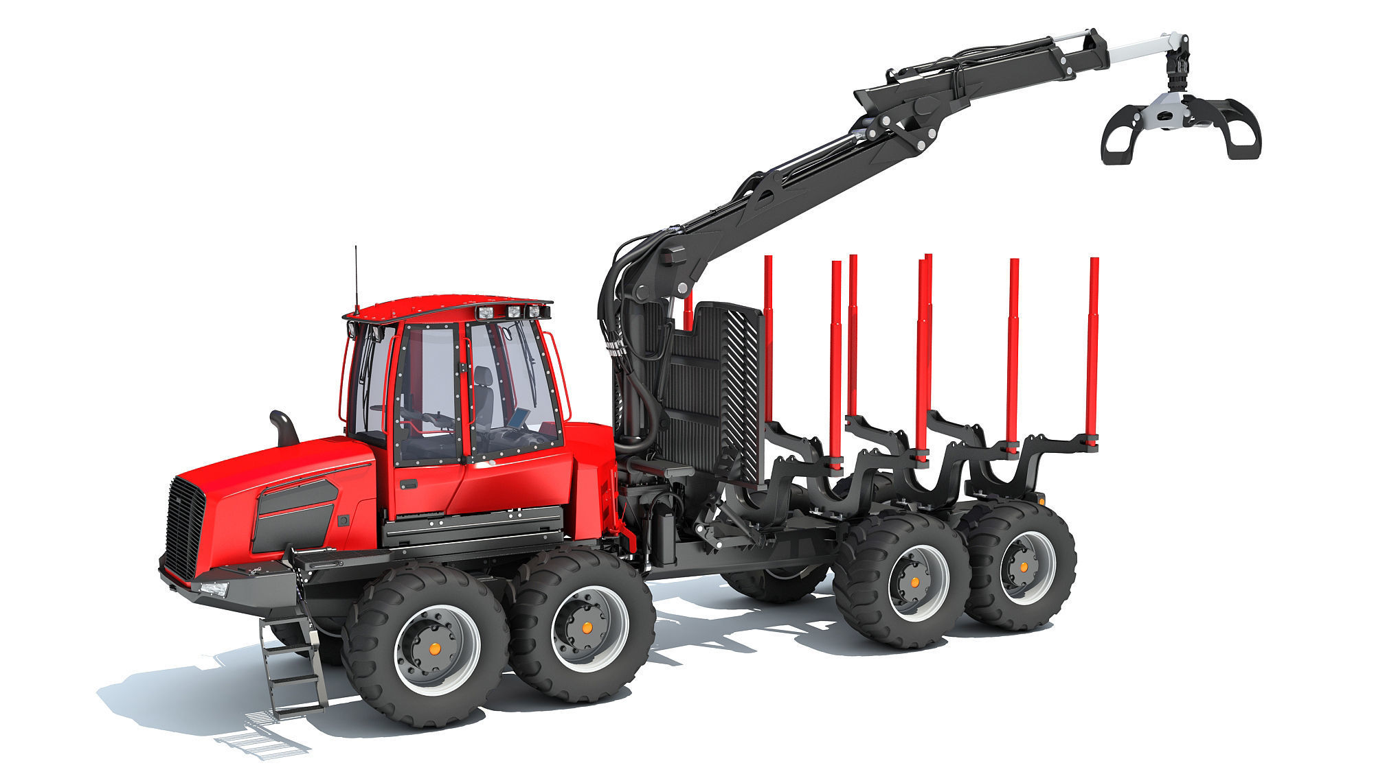Forestry Forwarder 3D model_1