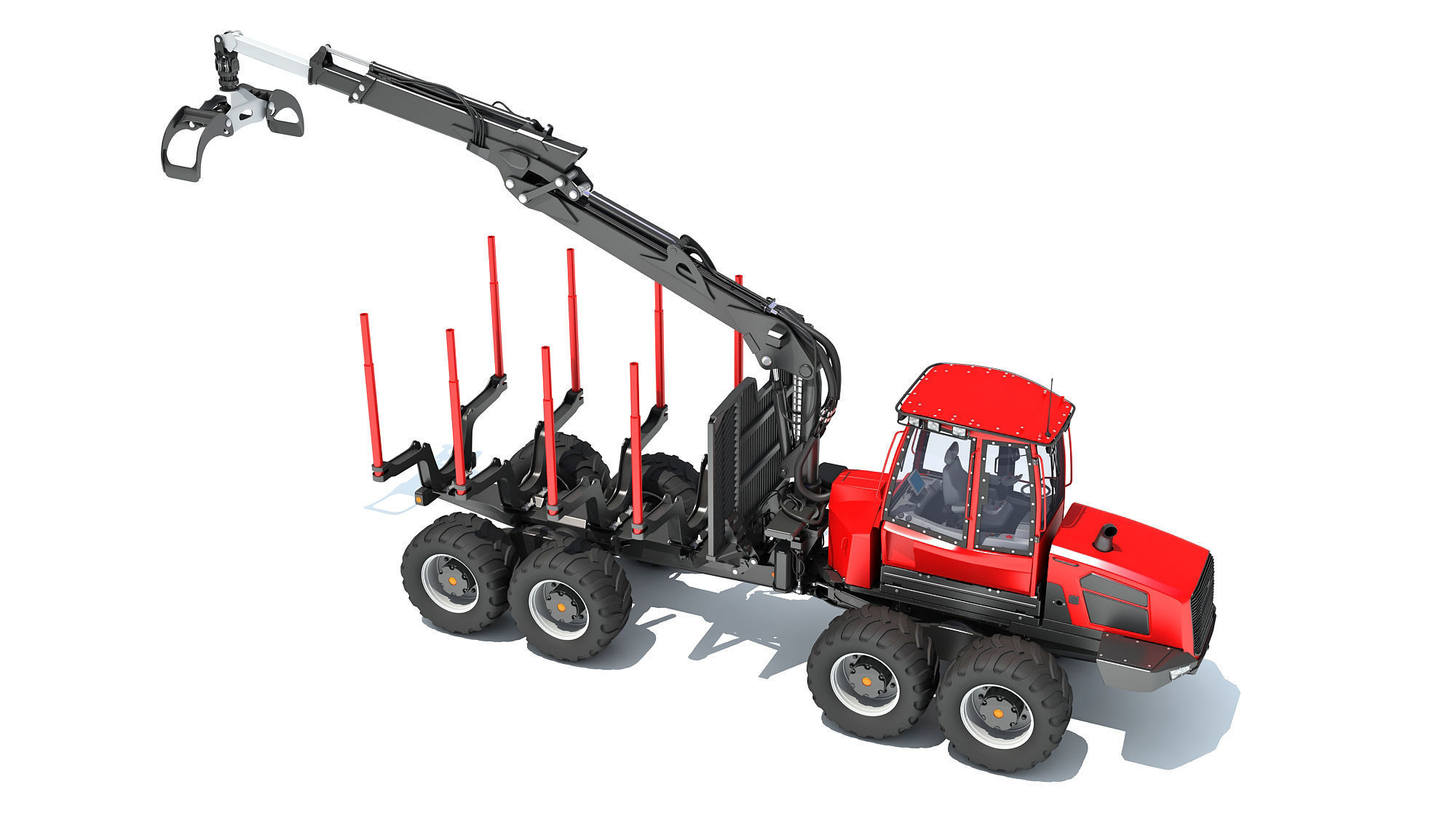 Forestry Forwarder 3D model_8