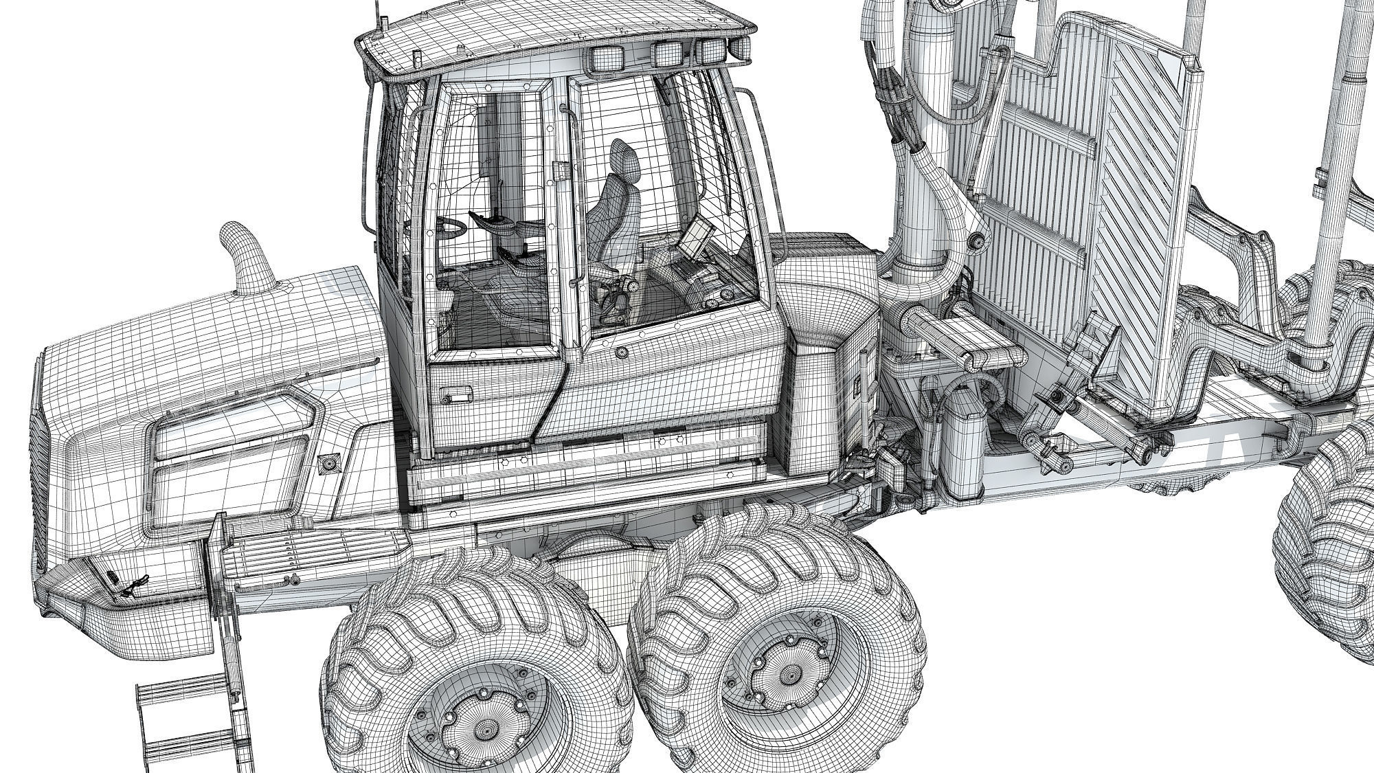 Forestry Forwarder 3D model_19