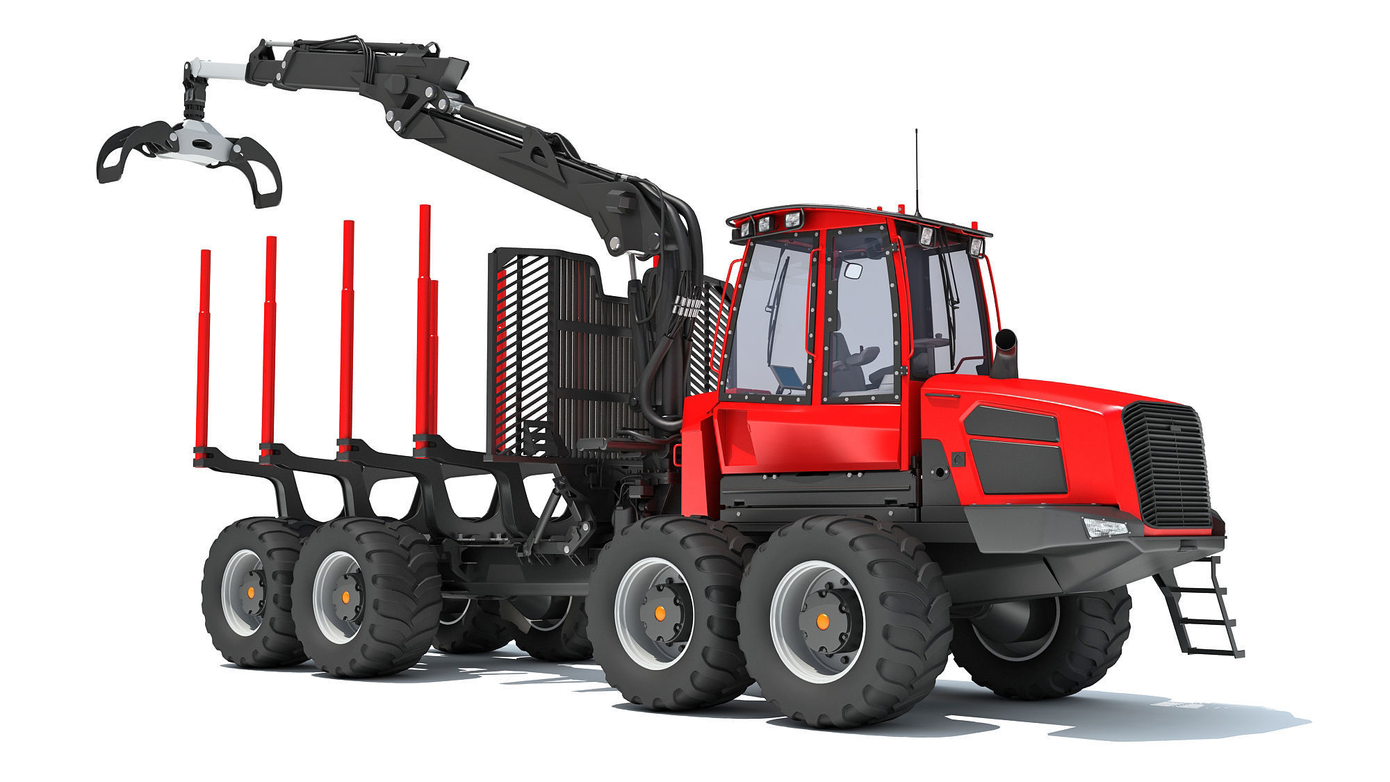 Forestry Forwarder 3D model_9