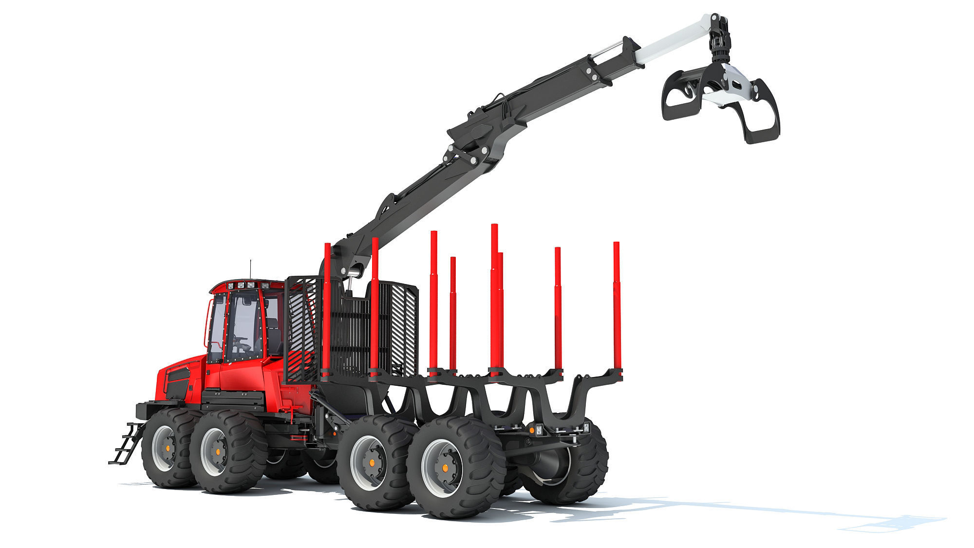 Forestry Forwarder 3D model_4
