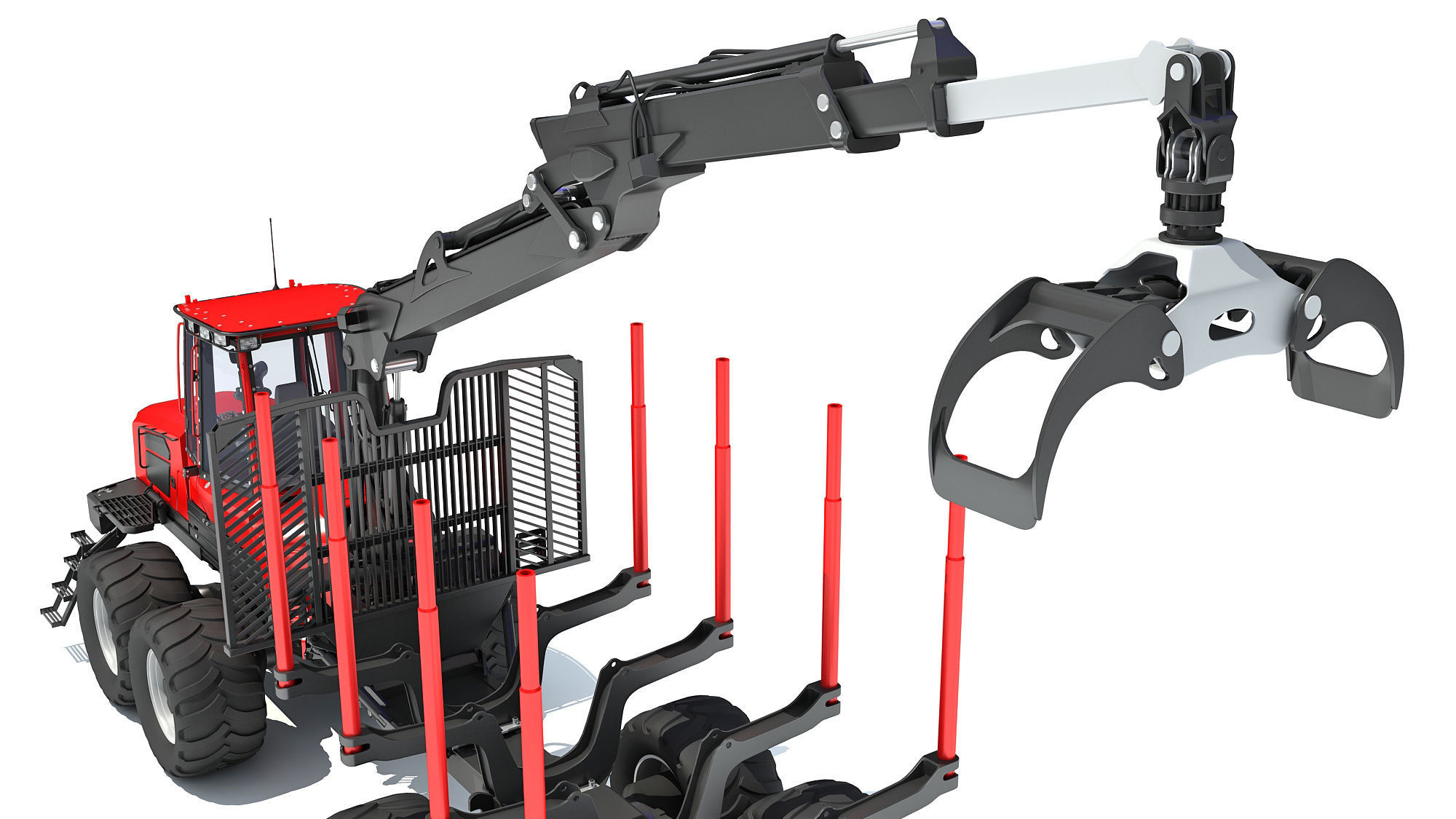 Forestry Forwarder 3D model_14
