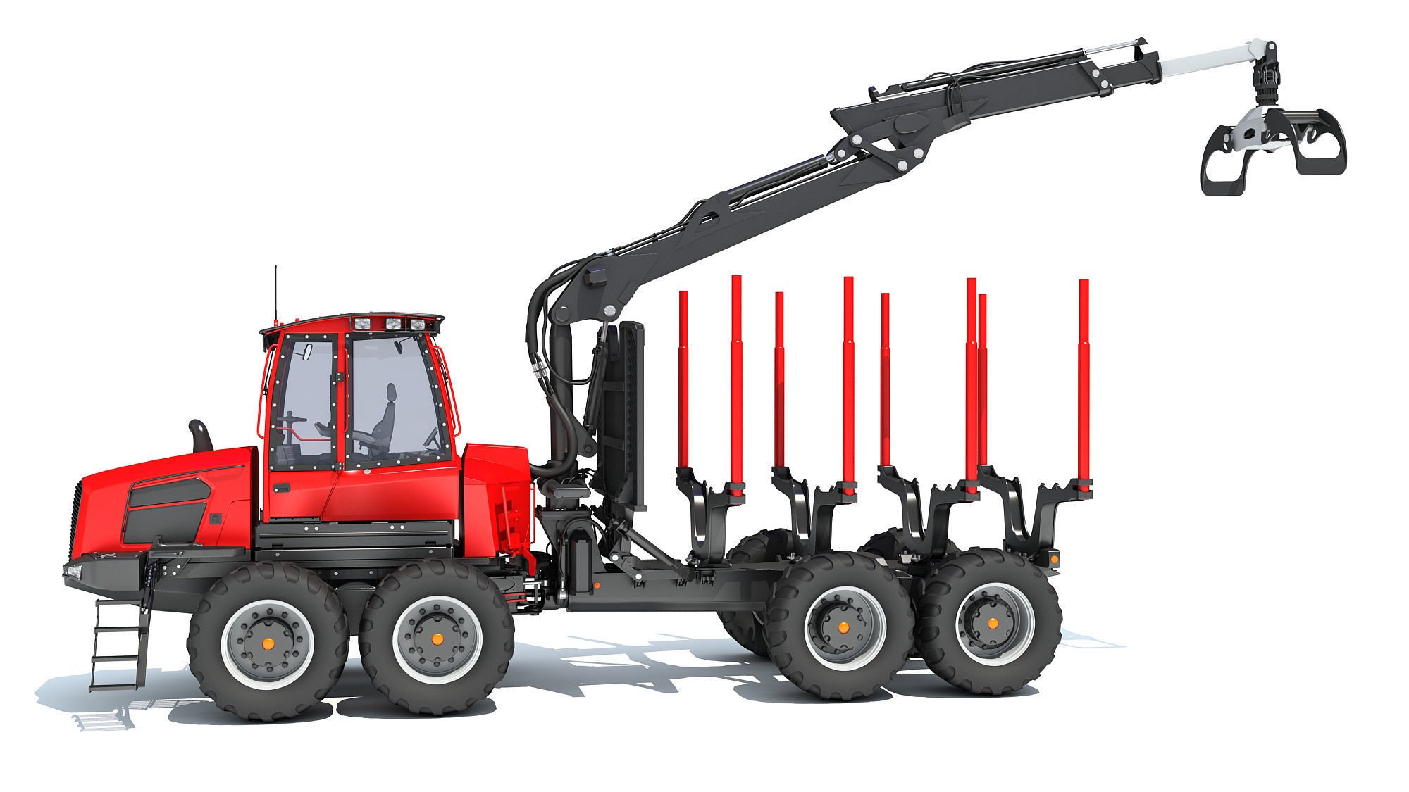 Forestry Forwarder 3D model_2