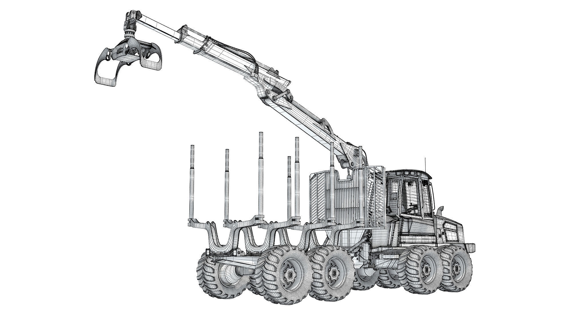 Forestry Forwarder 3D model_17