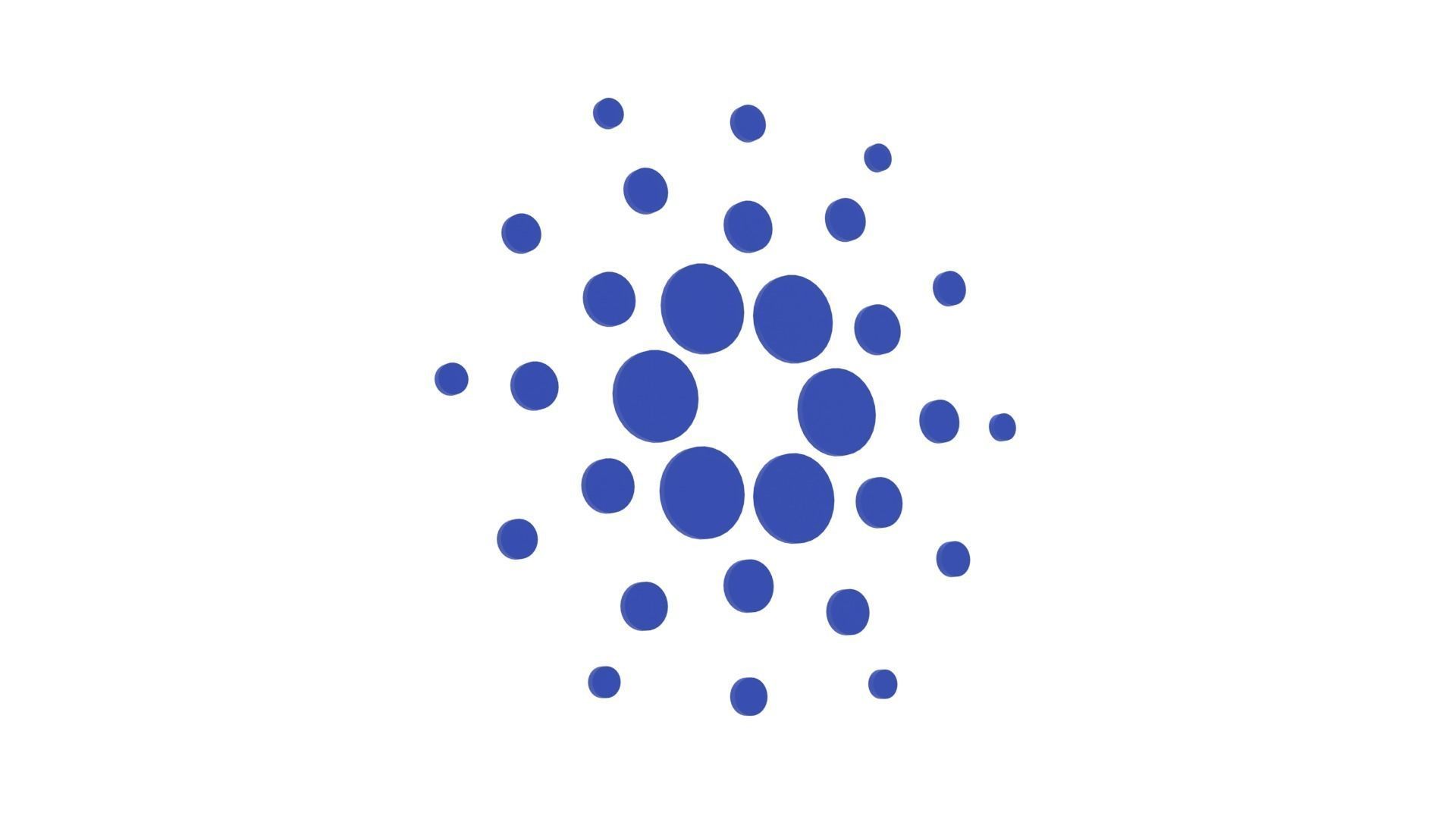 Cardano Cryptocurrency Logo 3D Model 3D model_3