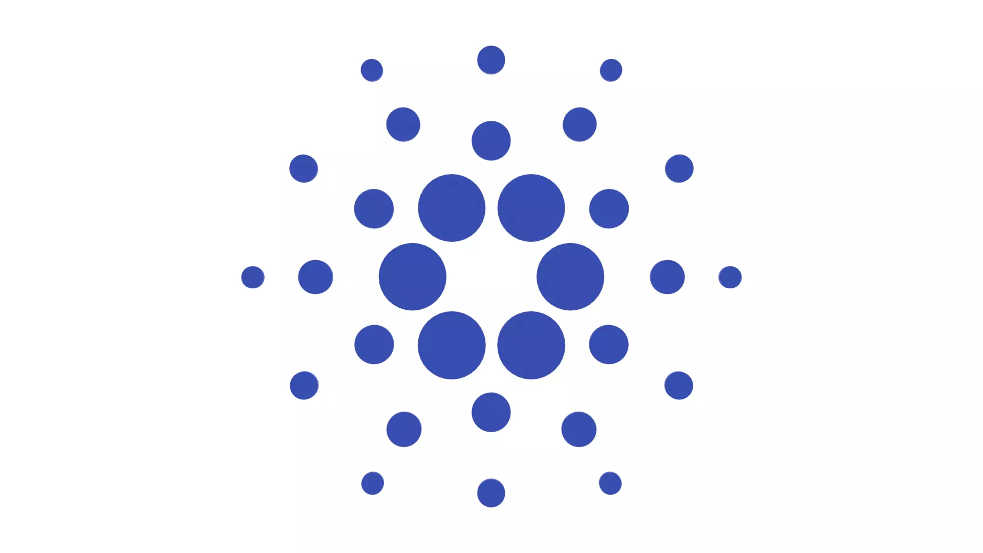 Cardano Cryptocurrency Logo 3D Model 3D model_0