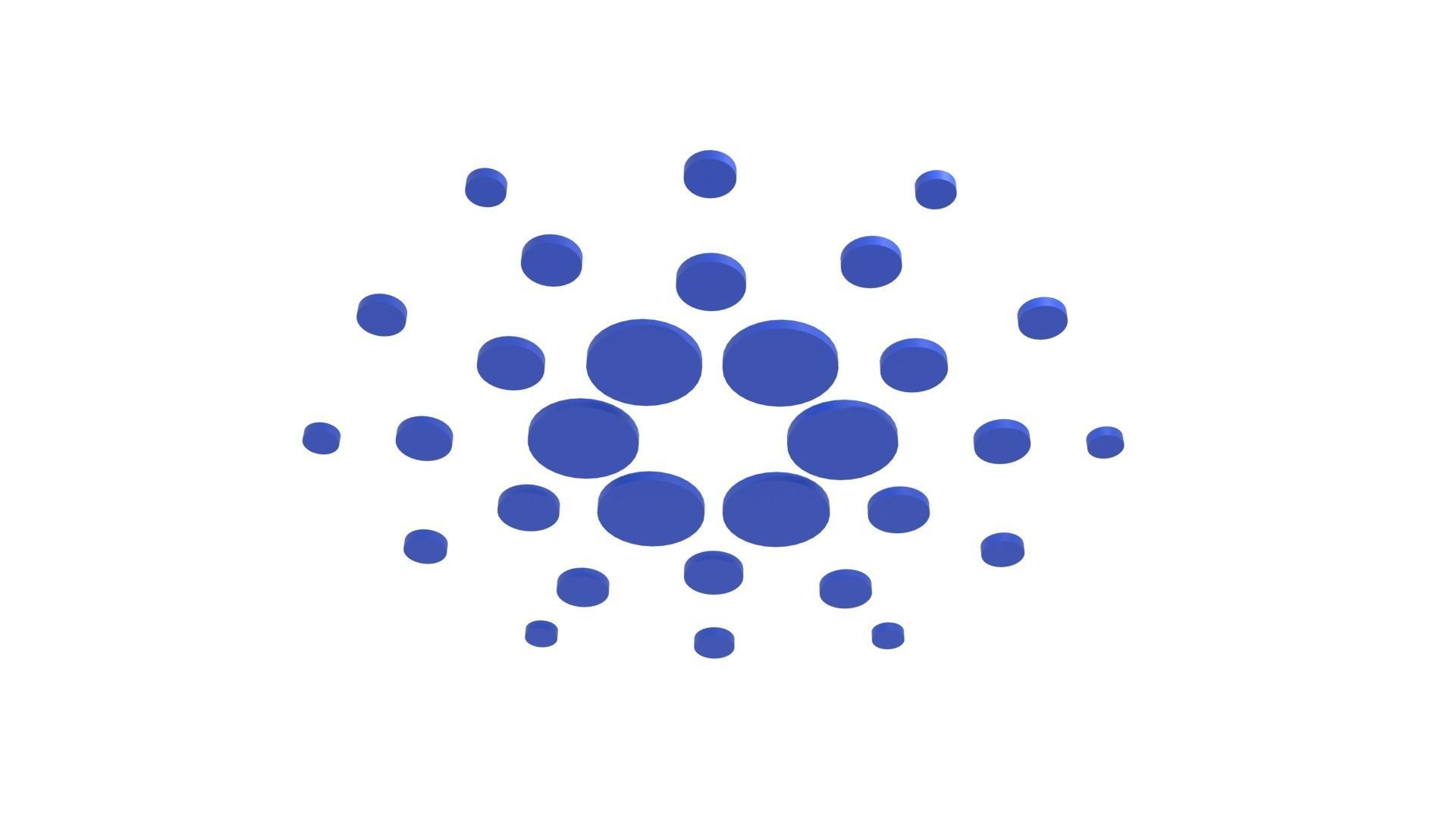 Cardano Cryptocurrency Logo 3D Model 3D model_2