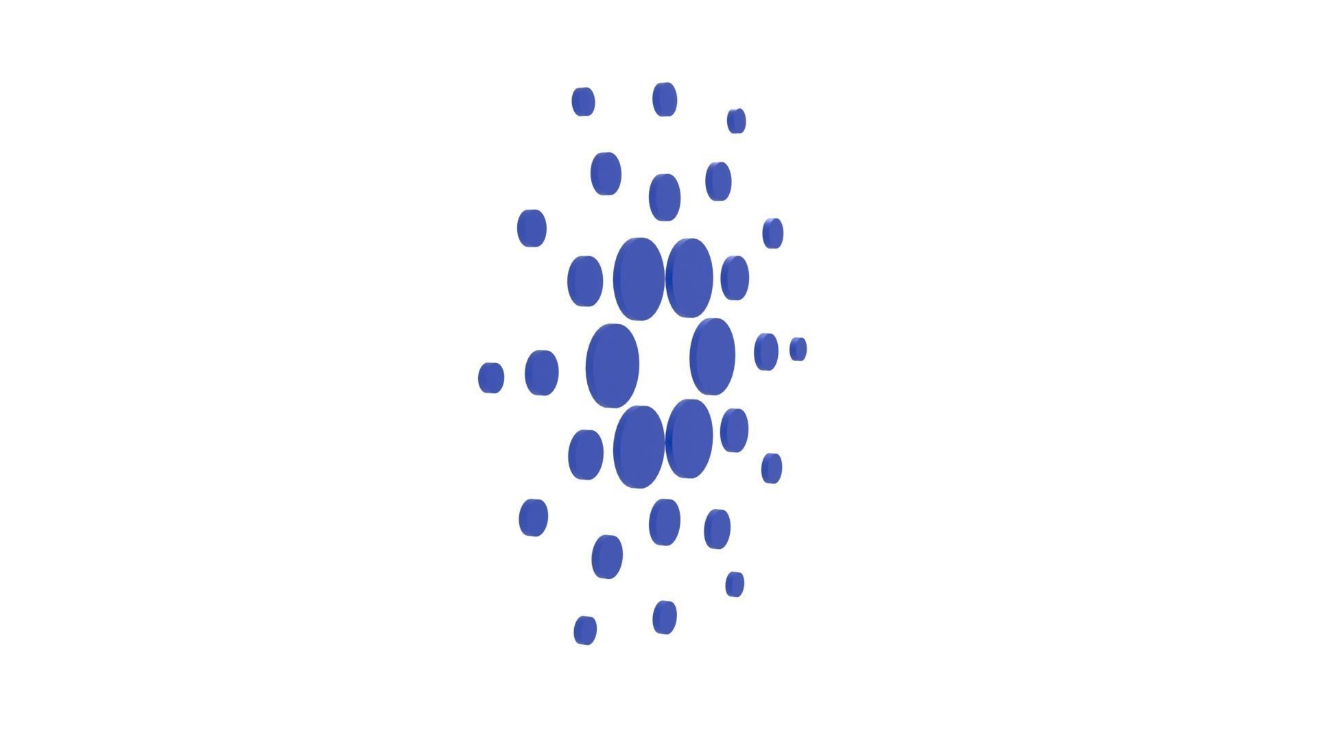 Cardano Cryptocurrency Logo 3D Model 3D model_4