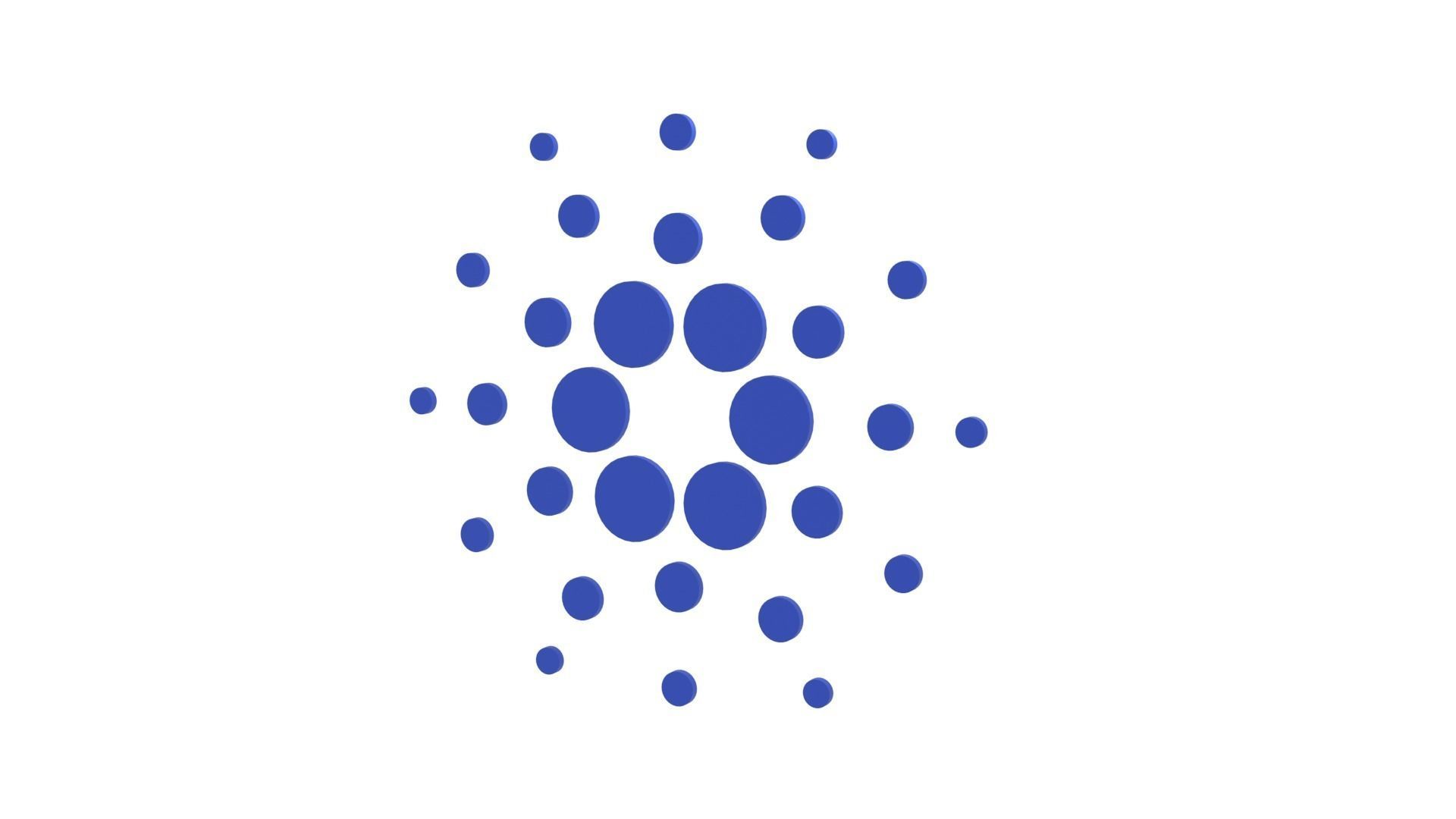 Cardano Cryptocurrency Logo 3D Model 3D model_1