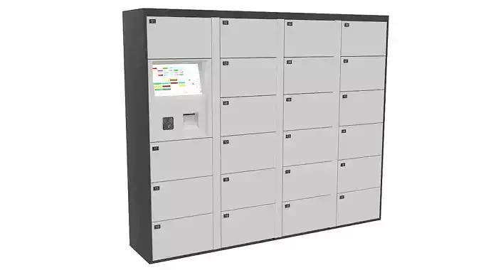 Automatic locker 3D model