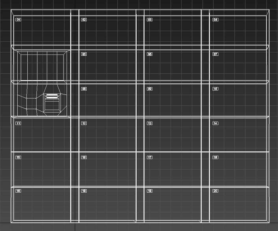 Automatic locker 3D model_7