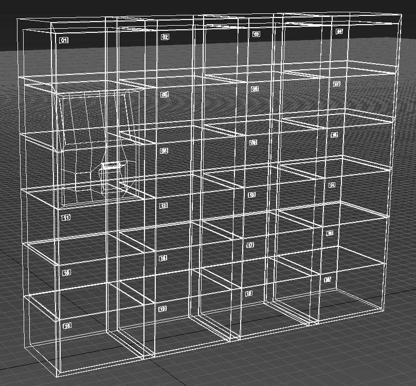 Automatic locker 3D model_10