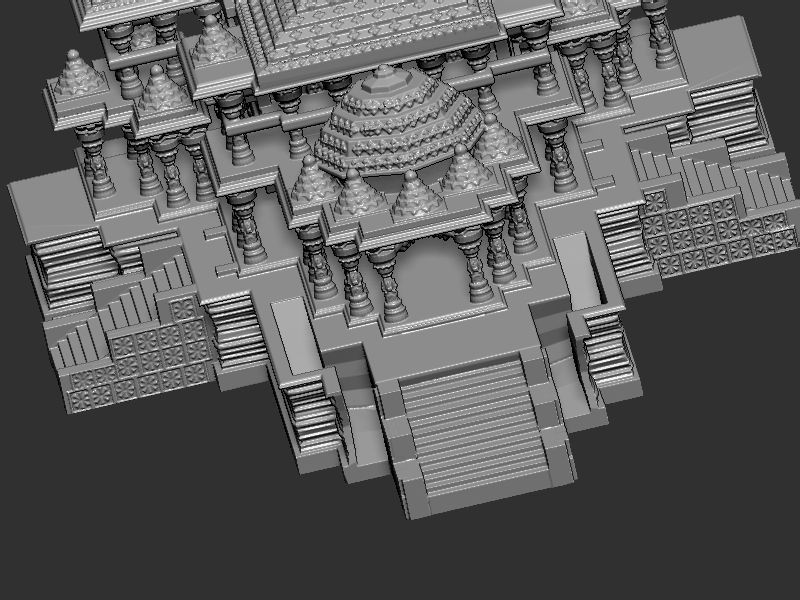 Shri Ram mandir  3D print model_8