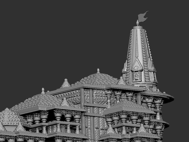 Shri Ram mandir  3D print model_6