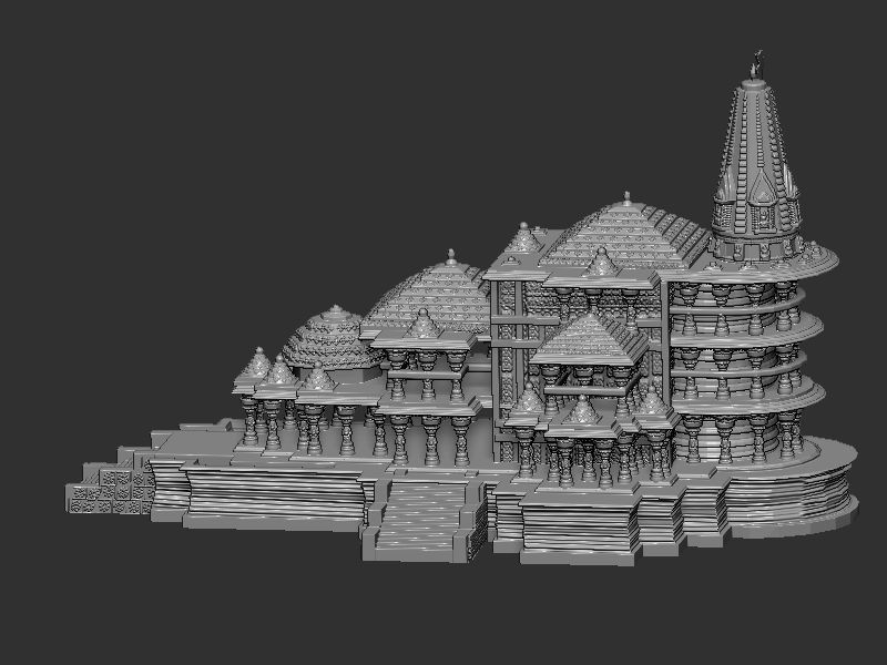 Shri Ram mandir  3D print model_4