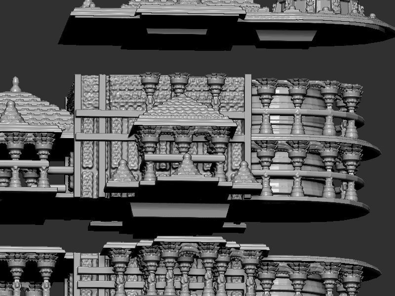 Shri Ram mandir  3D print model_11