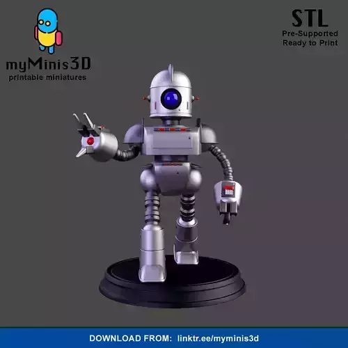 Warrior 1 of the Invader Robots Warband 3D print model
