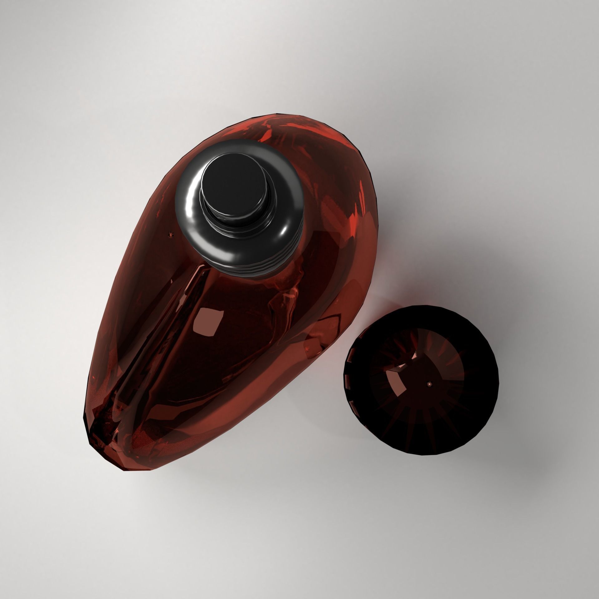 Low Poly Perfume 2 bottle - bottle Low-poly 3D model_4