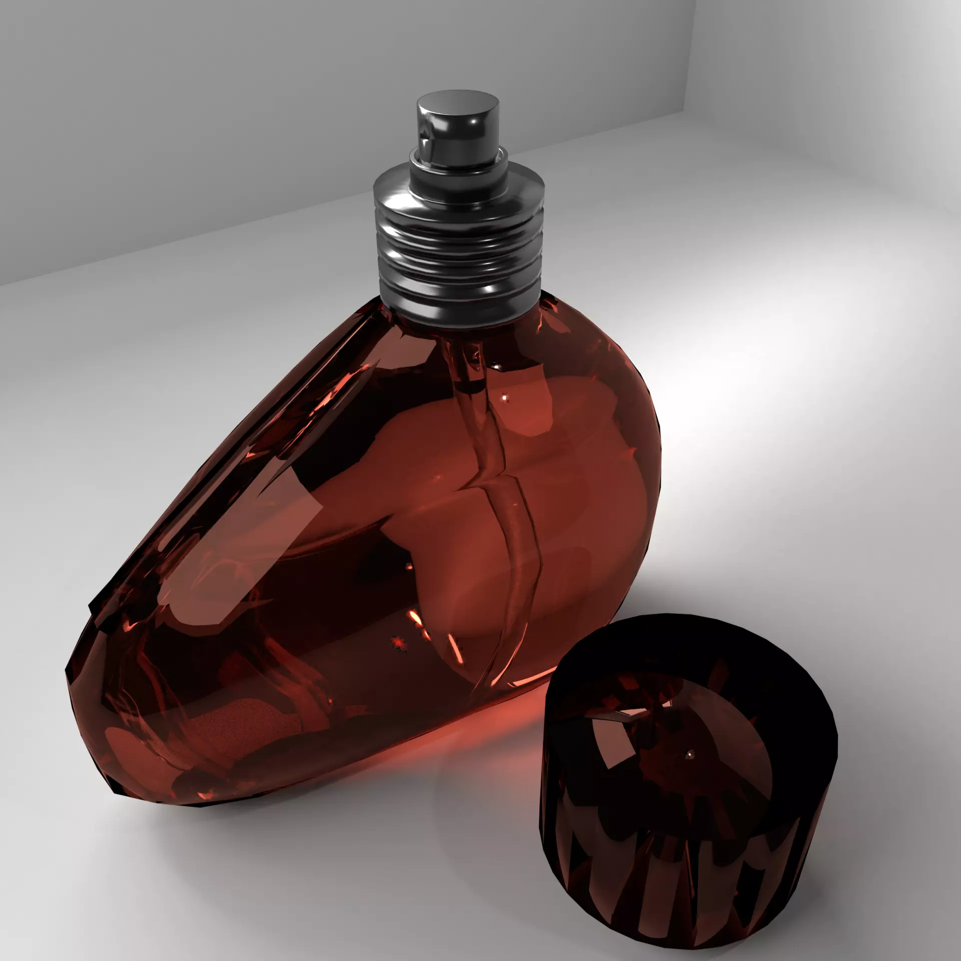 Low Poly Perfume 2 bottle - bottle Low-poly 3D model_0