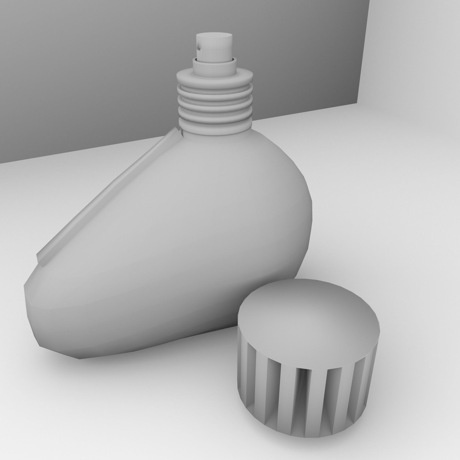 Low Poly Perfume 2 bottle - bottle Low-poly 3D model_5