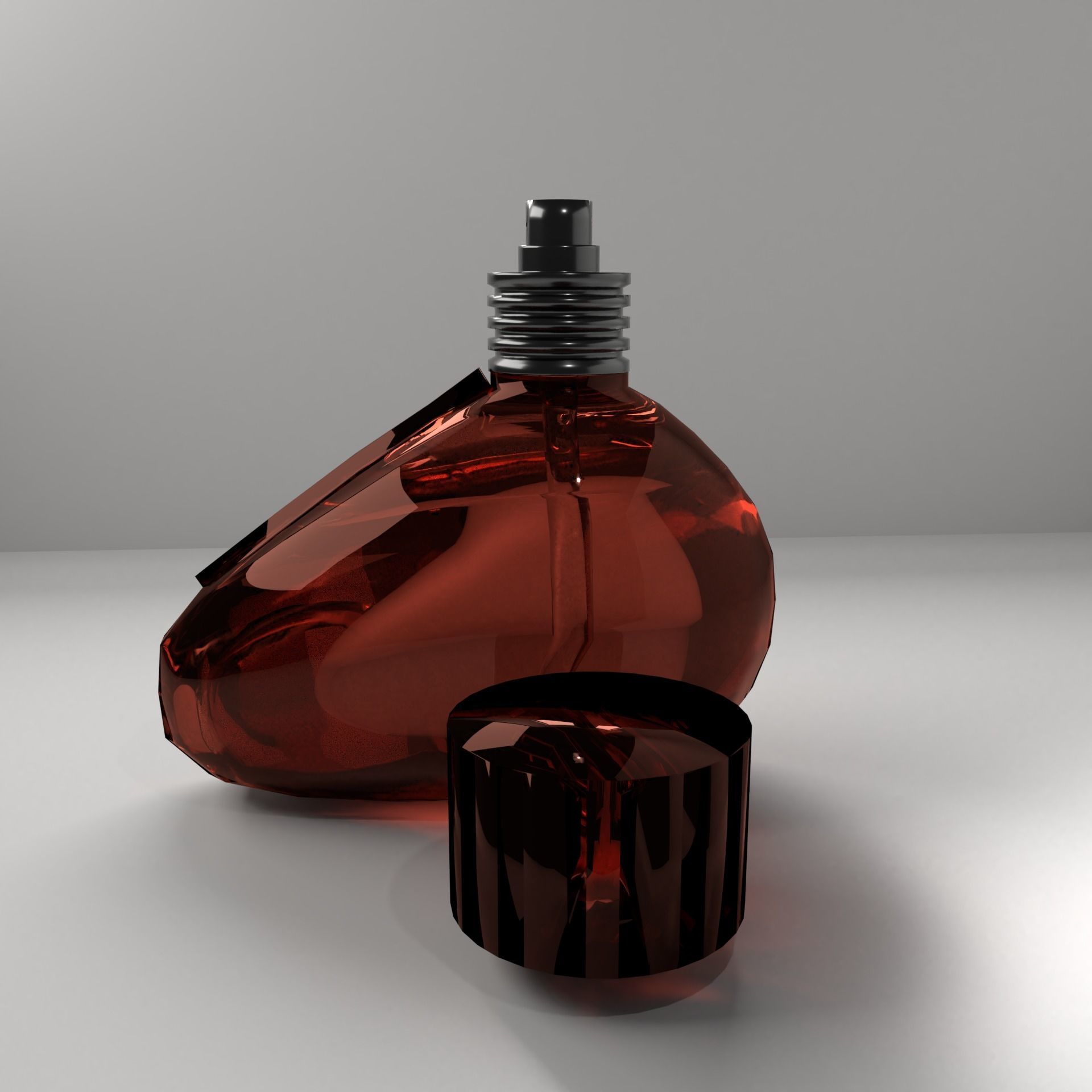 Low Poly Perfume 2 bottle - bottle Low-poly 3D model_1