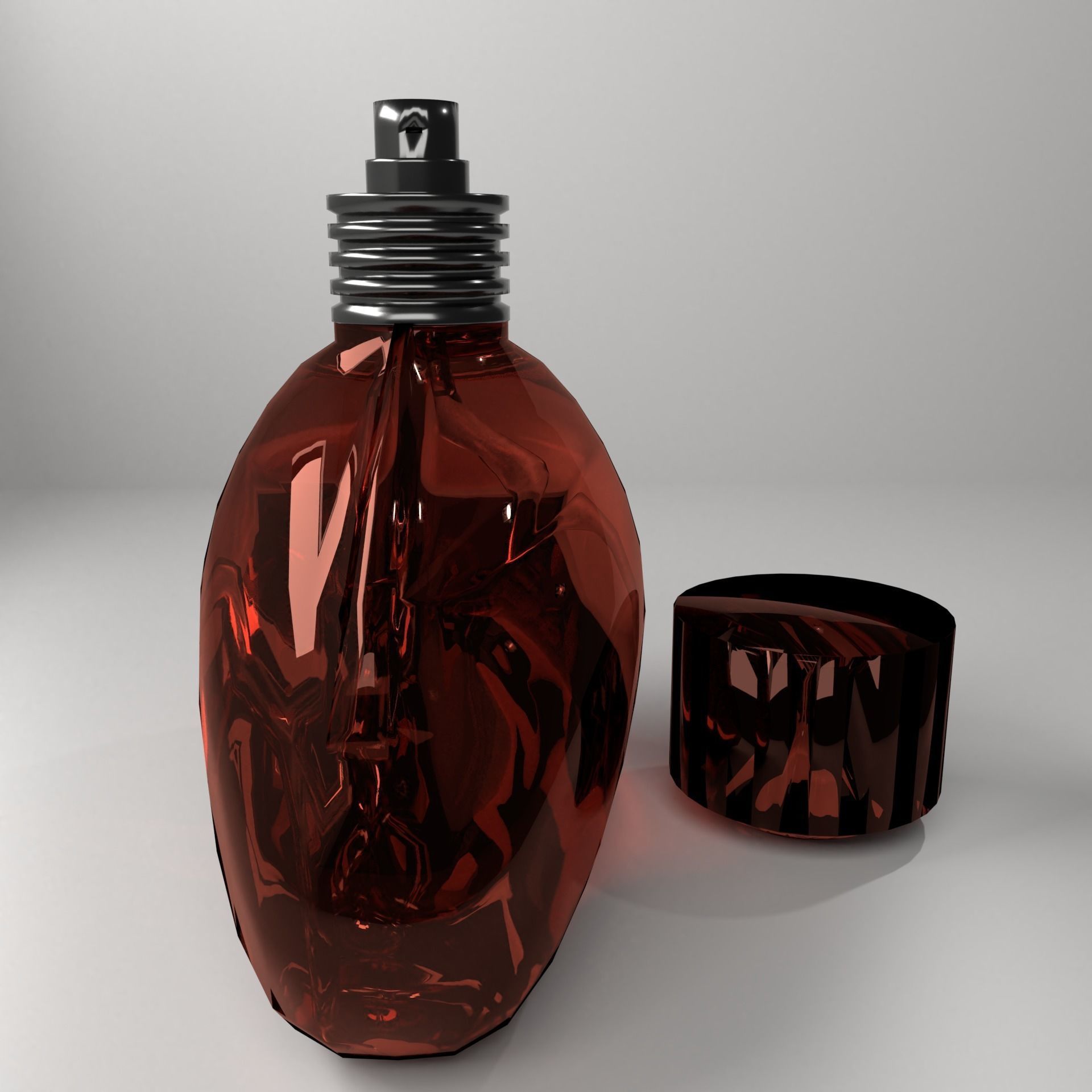 Low Poly Perfume 2 bottle - bottle Low-poly 3D model_3