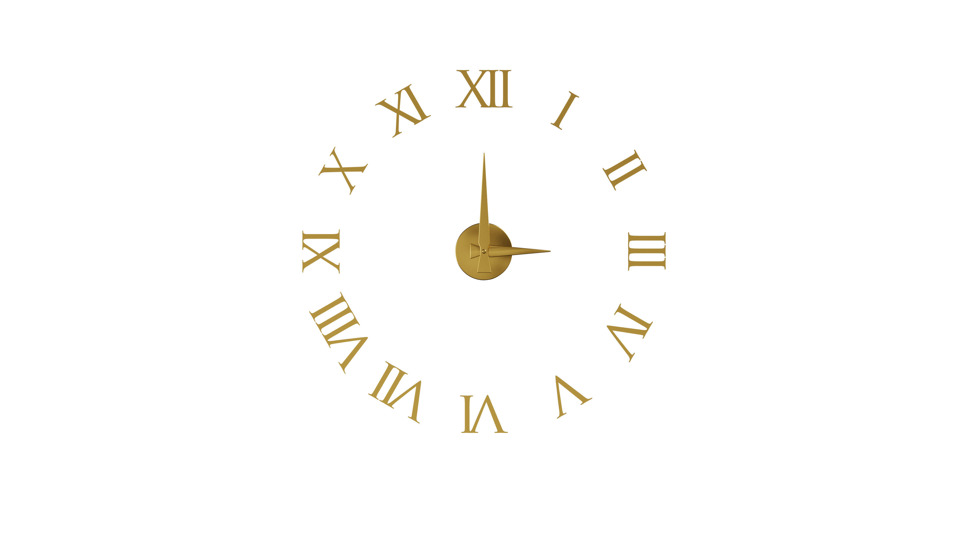 Decorative Wall Clock 3D model_3