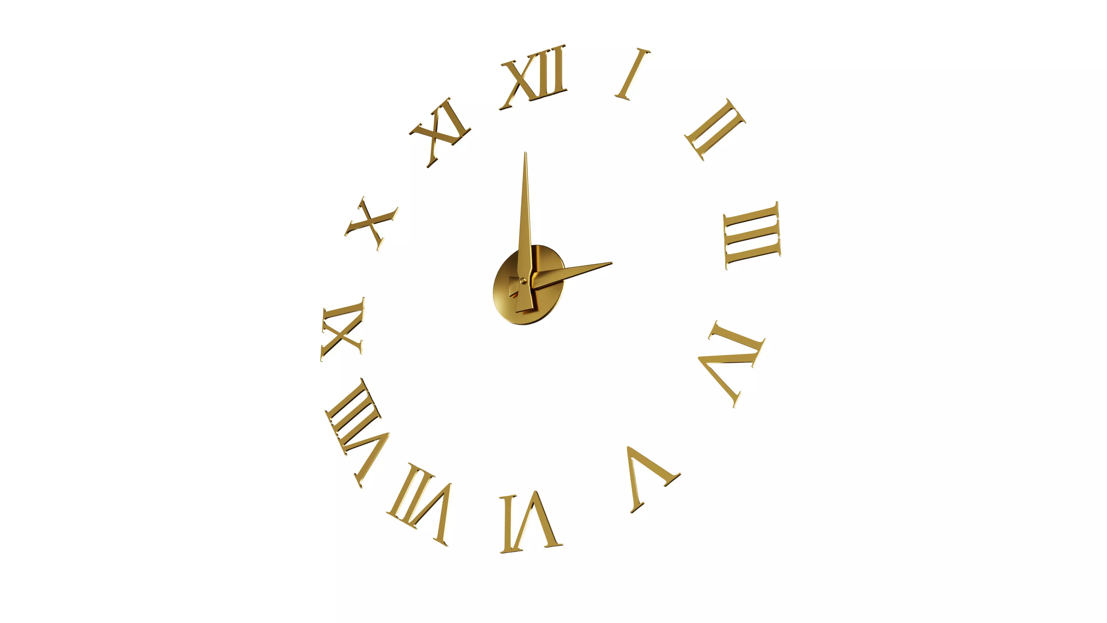 Decorative Wall Clock 3D model_0