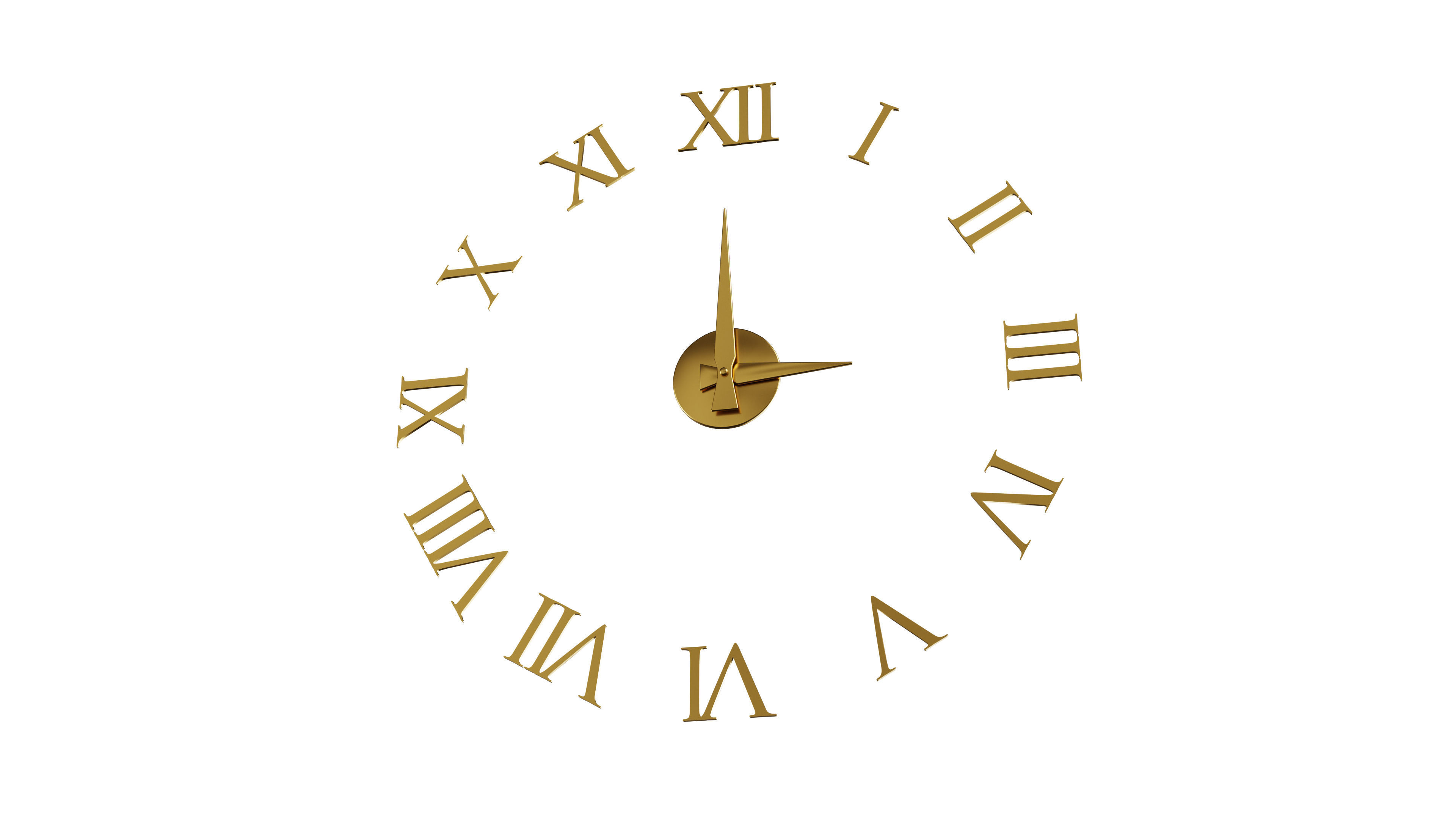 Decorative Wall Clock 3D model_1