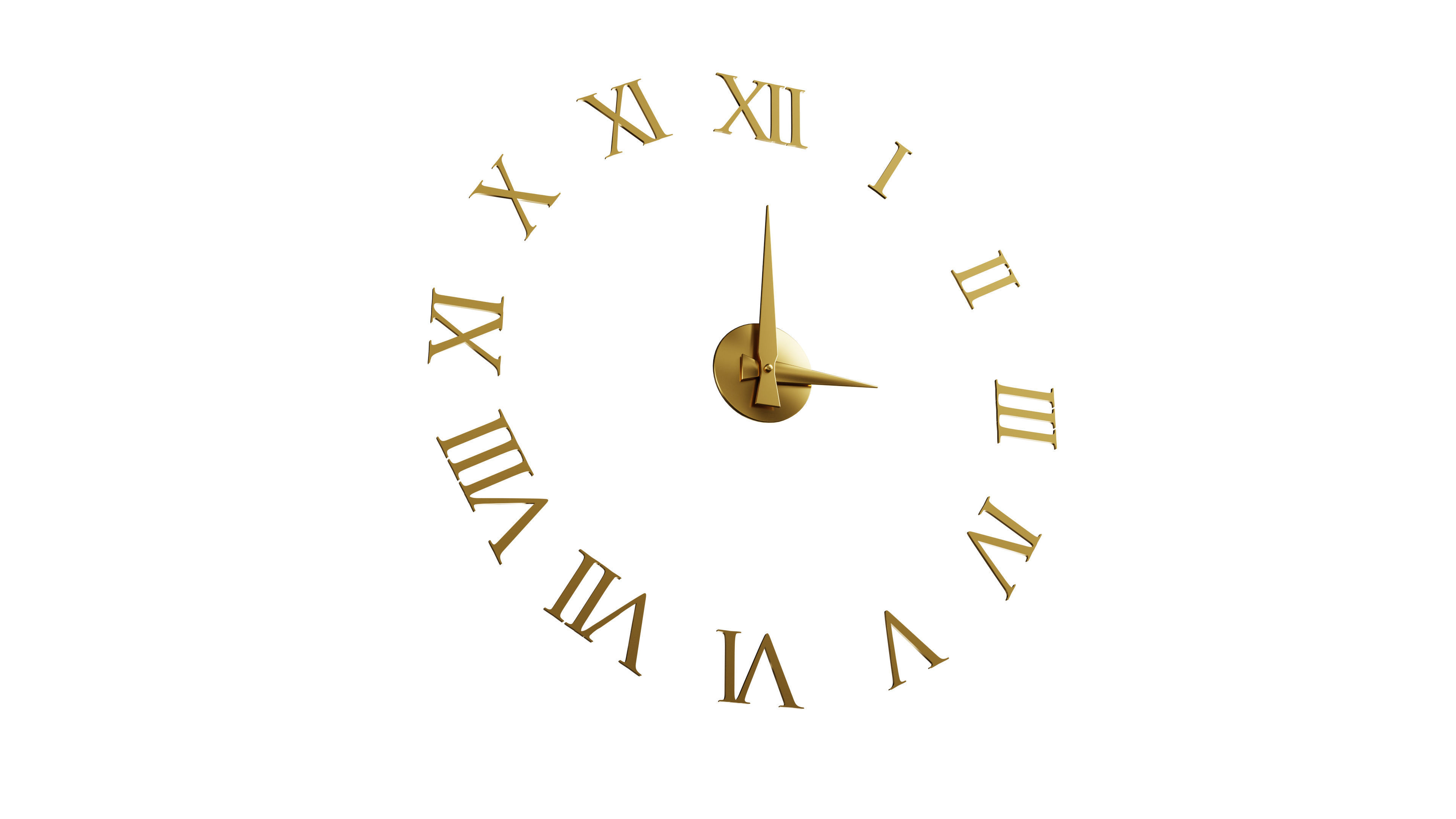 Decorative Wall Clock 3D model_2