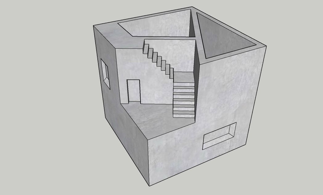 Mini Concrete Planter Box18 3D print model_2