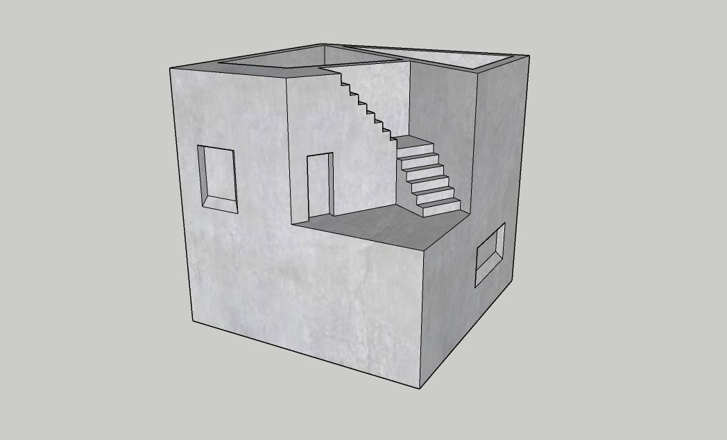 Mini Concrete Planter Box18 3D print model_1