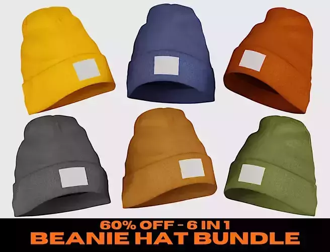 Beanie Hat Cap Winter - Bundle