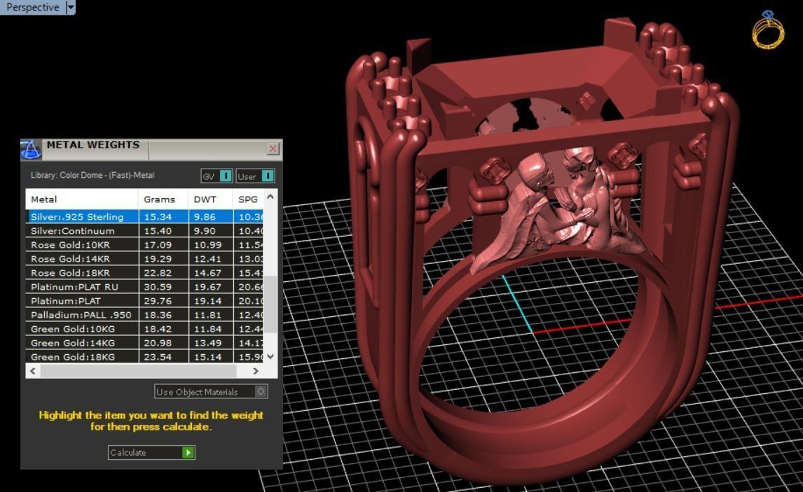 Romeo and Juliet ring -original  design 3D print model_15
