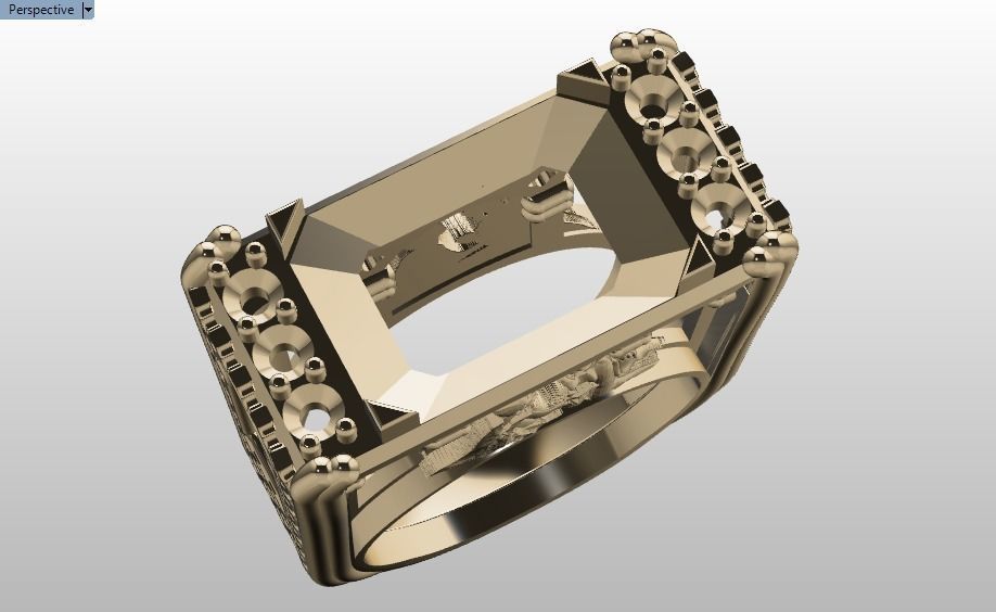 Romeo and Juliet ring -original  design 3D print model_34