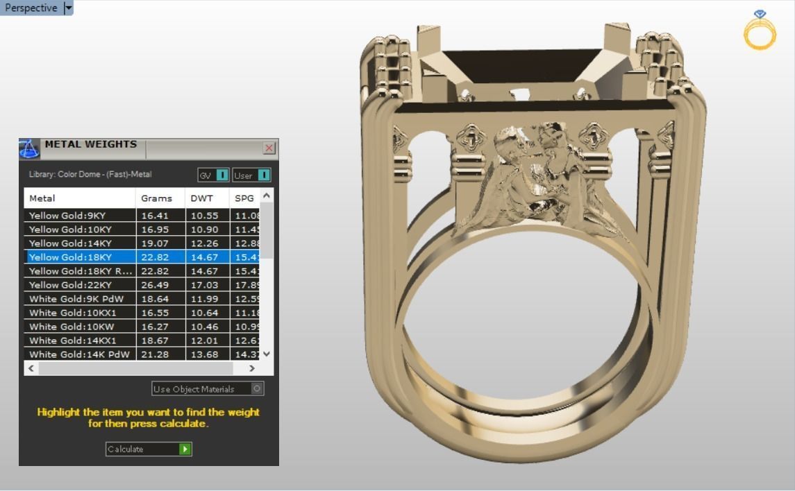 Romeo and Juliet ring -original  design 3D print model_14