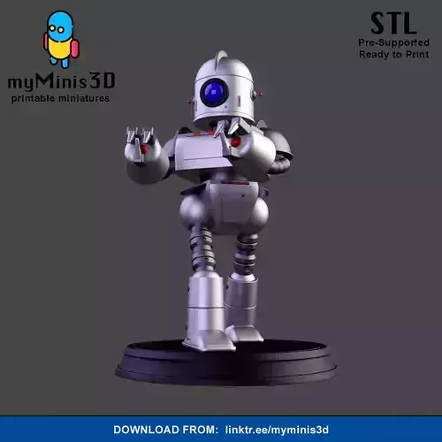 Warrior 2 of the Invader Robots Warband 3D print model